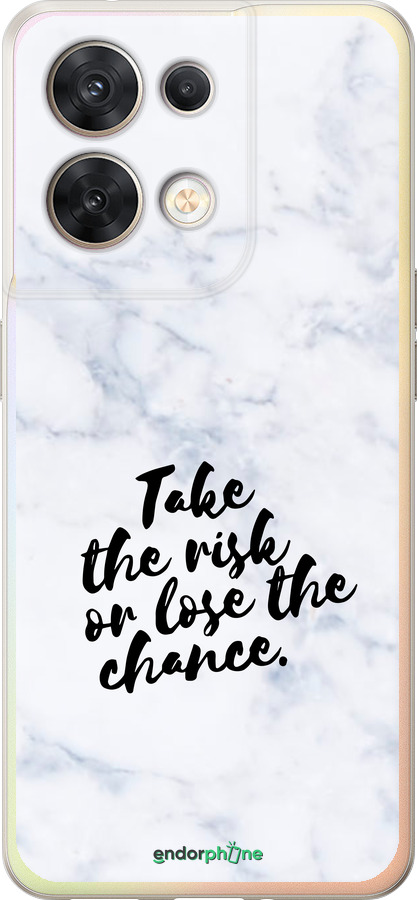 Силиконовый чехол Рискнуть или потерять шанс для Oppo Reno8 5G - 4866u-2614 изображение 