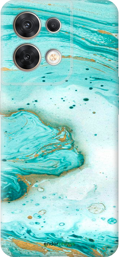 Силиконовый чехол Мраморный для Oppo Reno8 5G - 4895u-2614 изображение 