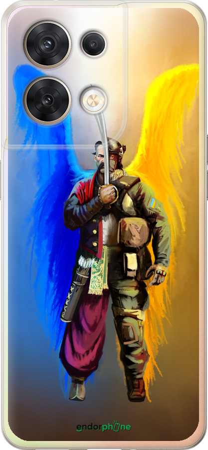 Силіконовий чехол Воїн Ангел  для Oppo Reno8 5G - 5317u-2614 изображение 