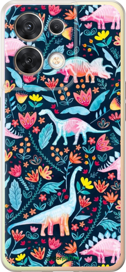 Силиконовый чехол № 5415 для Oppo Reno8 5G - 5415u-2614 изображение 