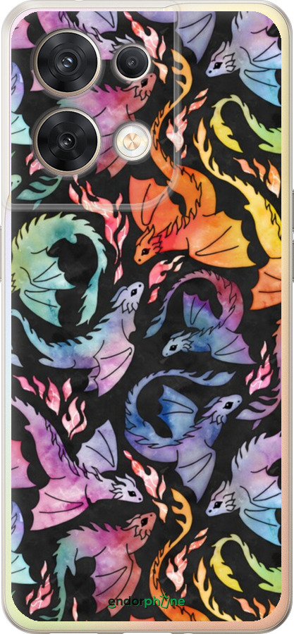 Силиконовый чехол № 5416 для Oppo Reno8 5G - 5416u-2614 изображение 