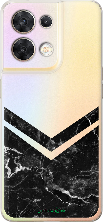 Силіконовий чехол Мармуровий шеврон для Oppo Reno8 5G - 5570u-2614 изображение 
