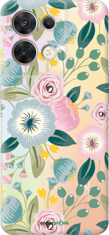 Силіконовий чехол Квіткові шпалери v2 для Oppo Reno8 5G - 5602u-2614 изображение 