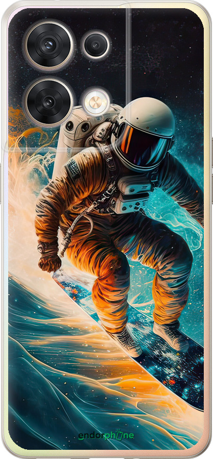 Силіконовий чехол Сноубордист для Oppo Reno8 5G - 5604u-2614 изображение 