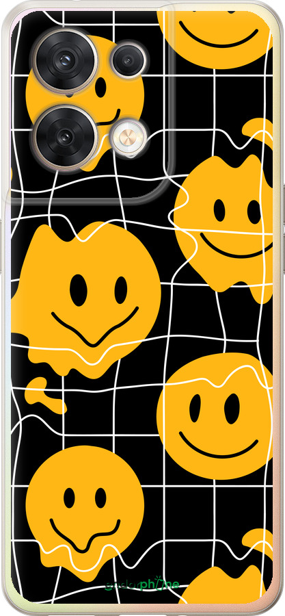 Силиконовый чехол Смайлы v3 для Oppo Reno8 5G - 5623u-2614 изображение 