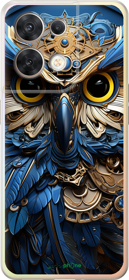 Силиконовый чехол Сова v2 для Oppo Reno8 5G - 5649u-2614 изображение 