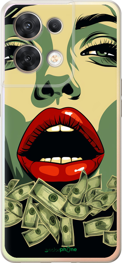 Силіконовий чехол Великі гроші 2 для Oppo Reno8 5G - 5668u-2614 изображение 