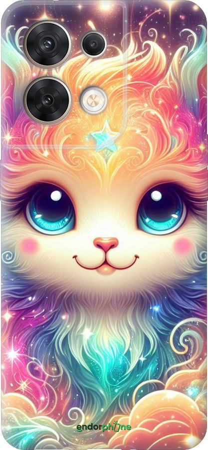 Силіконовий чехол Казкове кошеня для Oppo Reno8 5G - 5813u-2614 изображение 