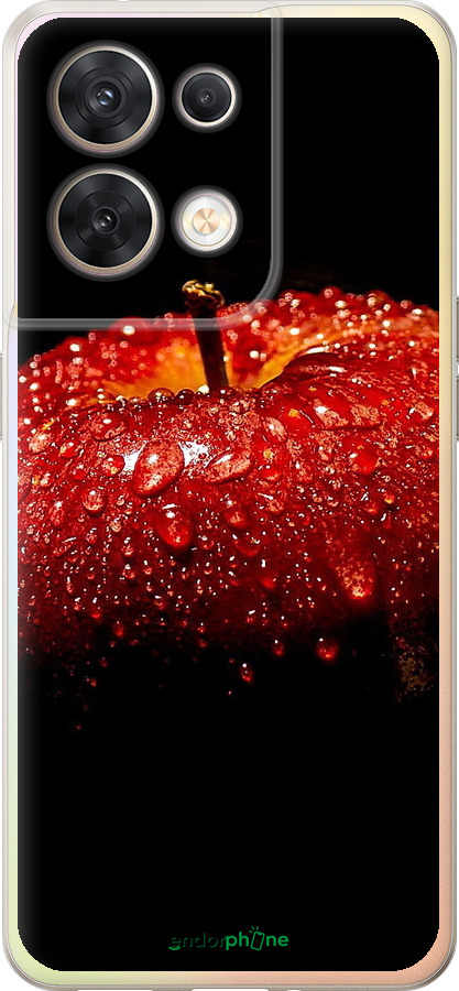 Силиконовый чехол Яблоко для Oppo Reno8 5G - 6022u-2614 изображение 