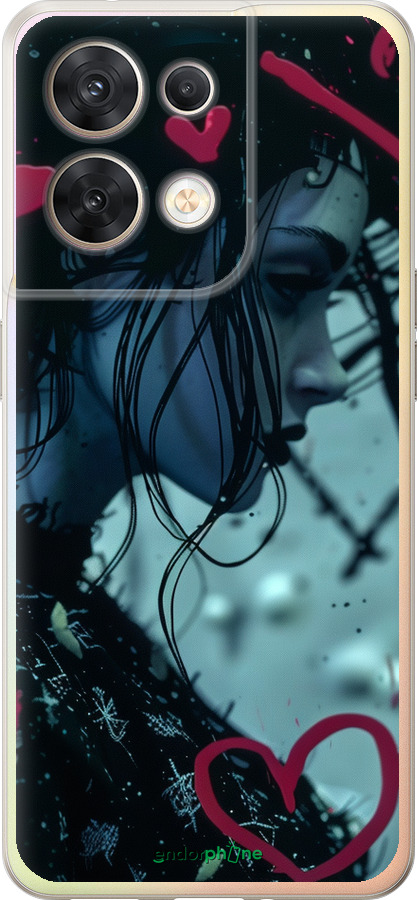 Силиконовый чехол XO Love v2 для Oppo Reno8 5G - 6057u-2614 изображение 