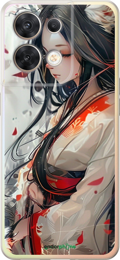 Силіконовий чехол Кіцуне для Oppo Reno8 5G - 6073u-2614 изображение 