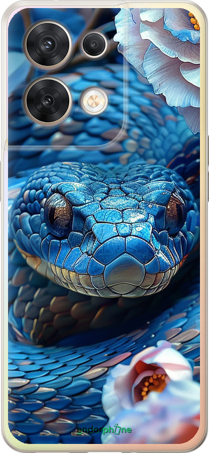Силиконовый чехол Blue Snake для Oppo Reno8 5G - 6079u-2614 изображение 