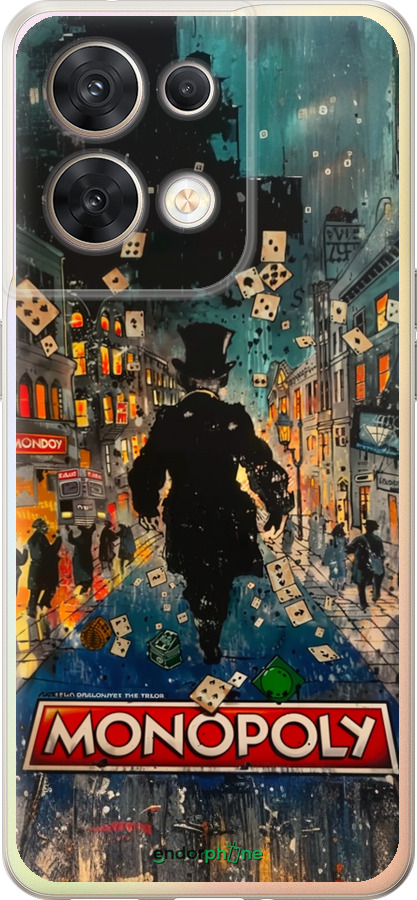 Силиконовый чехол Метрополис игры для Oppo Reno8 5G - 6085u-2614 изображение 