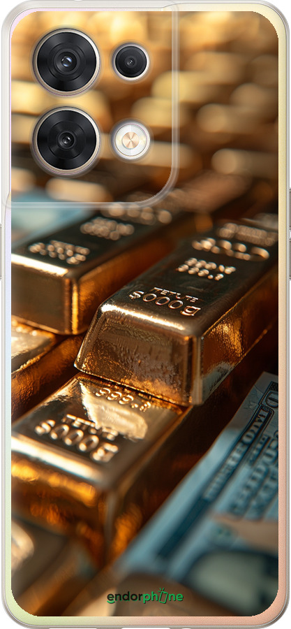 Силиконовый чехол Сияние золота для Oppo Reno8 5G - 6104u-2614 изображение 