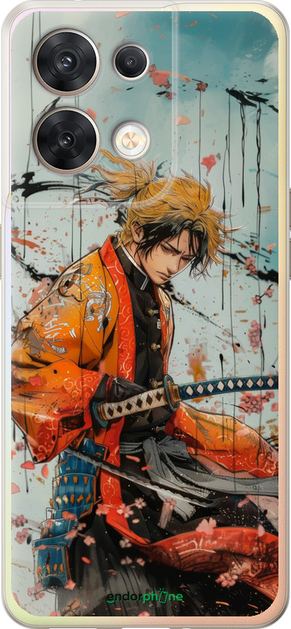 Силиконовый чехол Agatsuma Zenitsu: Убийца демонов для Oppo Reno8 5G - 6118u-2614 изображение 