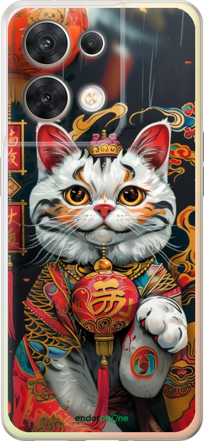 Силиконовый чехол China Cat v2 для Oppo Reno8 5G - 6135u-2614 изображение 
