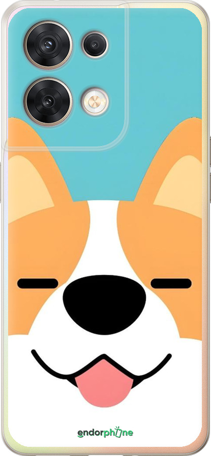 Силіконовий чехол Корги для Oppo Reno8 5G - 6280u-2614 изображение 