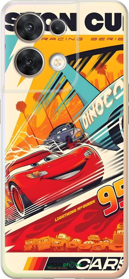 Силіконовий чехол Тачки для Oppo Reno8 5G - 6288u-2614 изображение 