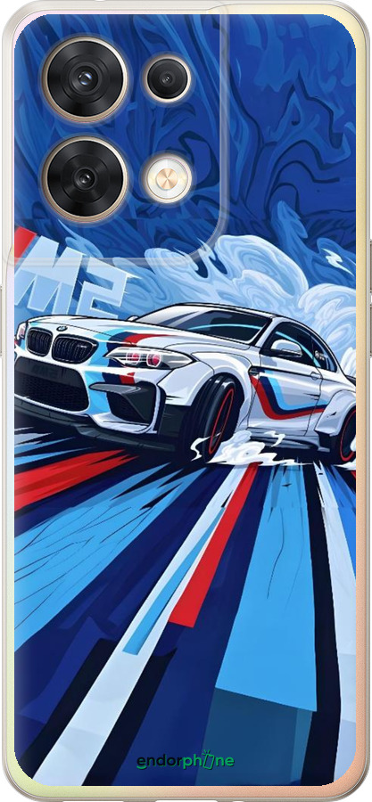 Силиконовый чехол БМВ для Oppo Reno8 5G - 6292u-2614 изображение 