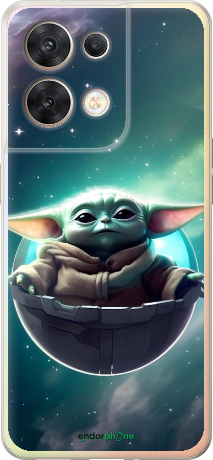 Силиконовый чехол Малышь йода для Oppo Reno8 5G - 6294u-2614 изображение 