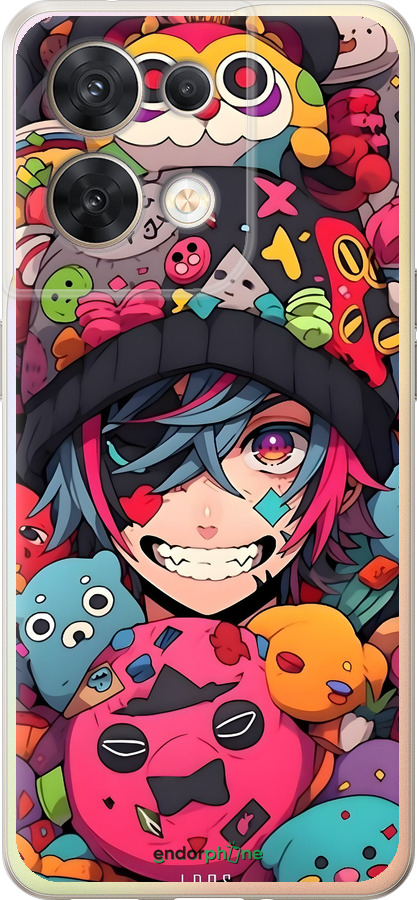 Силиконовый чехол Аниме парень для Oppo Reno8 5G - 6317u-2614 изображение 