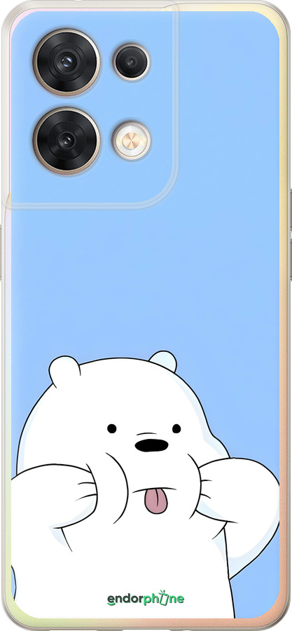 Силиконовый чехол Милый мишка для Oppo Reno8 5G - 6357u-2614 изображение 