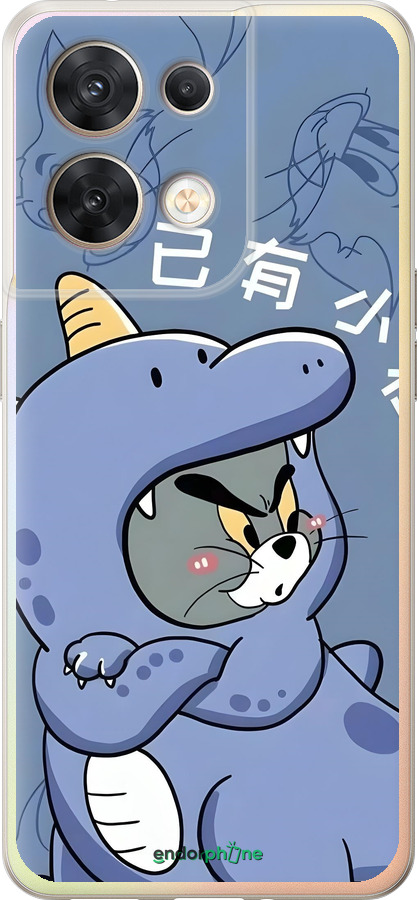 Силиконовый чехол Том и джерри 1 для Oppo Reno8 5G - 6358u-2614 изображение 