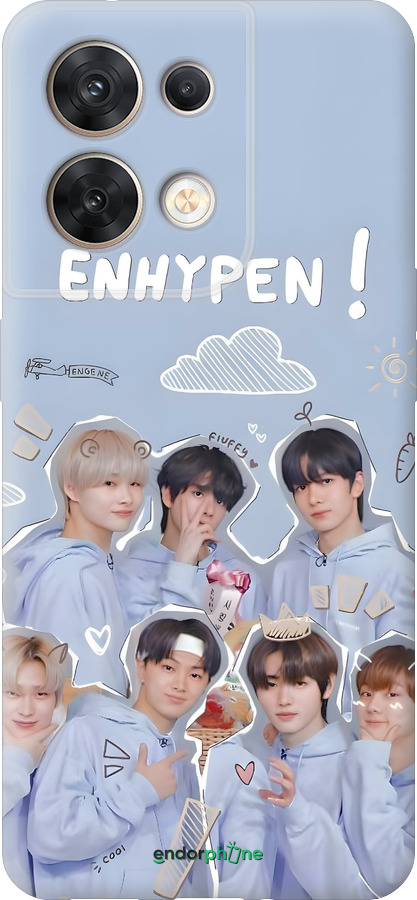 Силиконовый чехол Энхайпен для Oppo Reno8 5G - 6362u-2614 изображение 