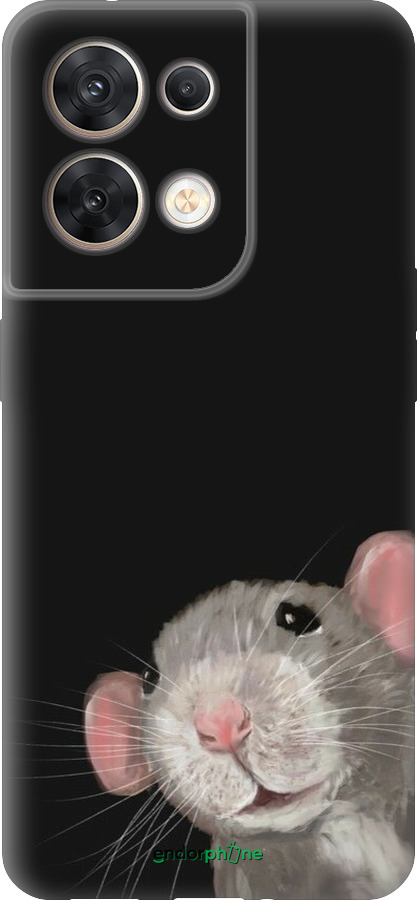 Силіконовий чехол The Peeking Rat для Oppo Reno8 5G - 6442u-2614 изображение 