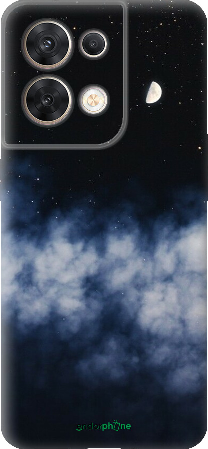 Силиконовый чехол Ночное небо для Oppo Reno8 5G - 6450u-2614 изображение 