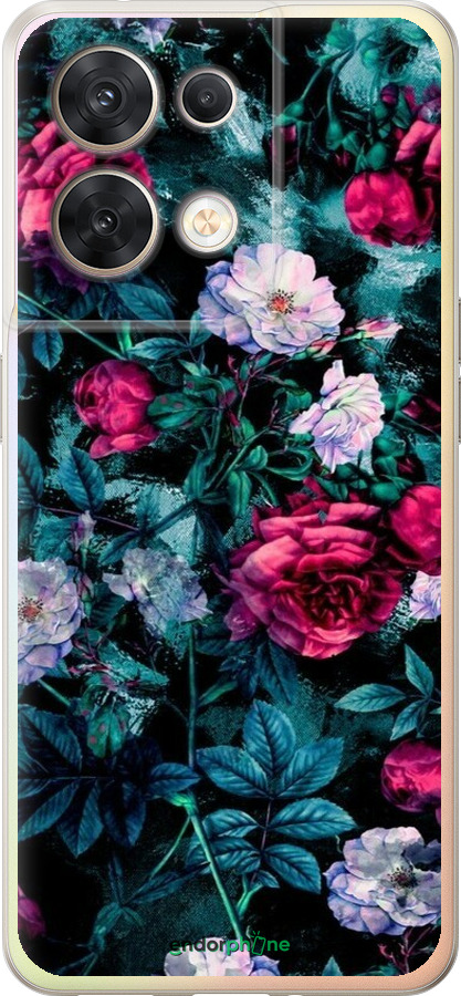 Силіконовий чехол Сад та троянди для Oppo Reno8 5G - 6483u-2614 изображение 