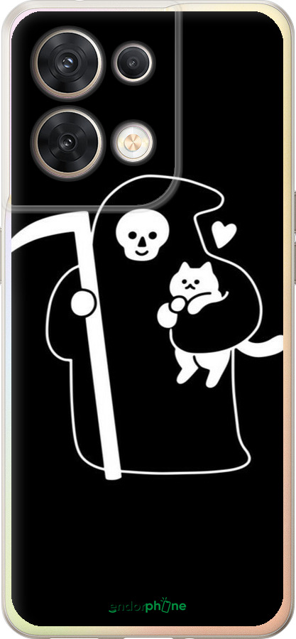 Силиконовый чехол С изображением Кошек для Oppo Reno8 5G - 6485u-2614 изображение 