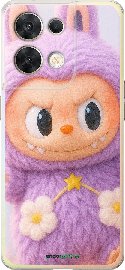 Силиконовый чехол Лабубу для Oppo Reno8 5G - 6708u-2614 изображение 