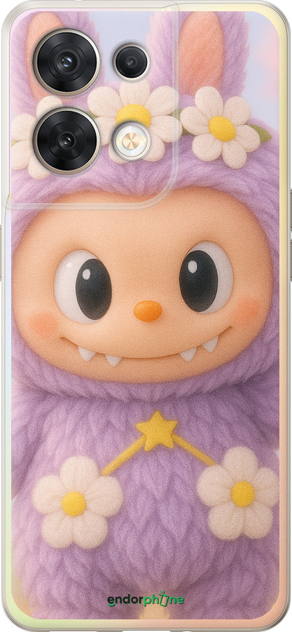 Силиконовый чехол Лабубу 1 для Oppo Reno8 5G - 6709u-2614 изображение 