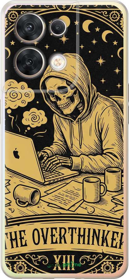 Силиконовый чехол The Overthinker для Oppo Reno8 5G - 6774u-2614 изображение 