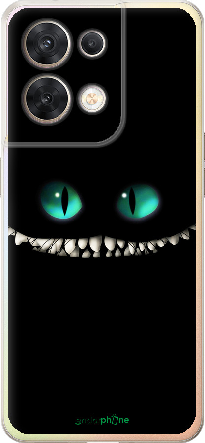 Силиконовый чехол Чеширский кот для Oppo Reno8 5G - 689u-2614 изображение 