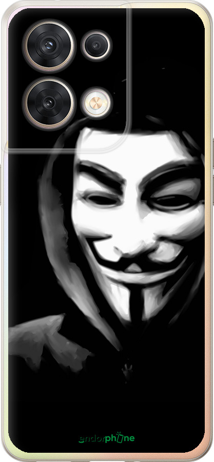 Силиконовый чехол Анонимус для Oppo Reno8 5G - 832u-2614 изображение 