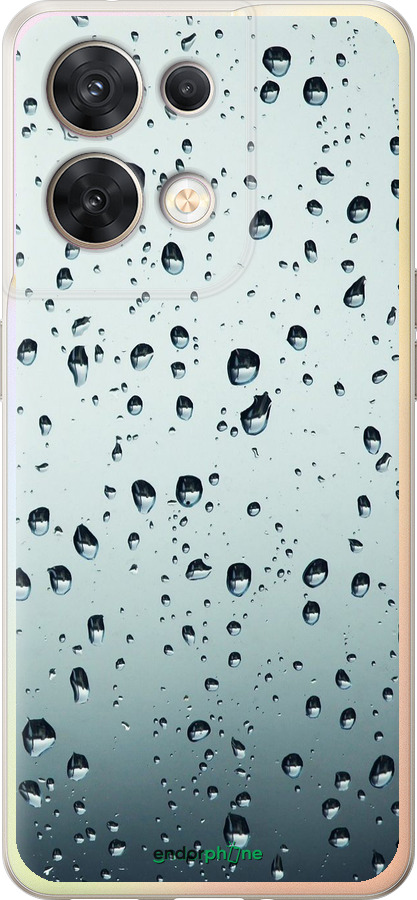 Силиконовый чехол Стекло в каплях для Oppo Reno8 5G - 848u-2614 изображение 