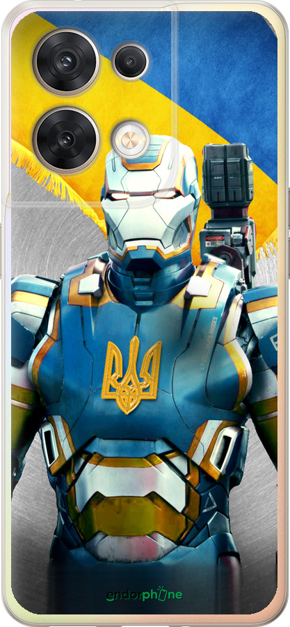 Силіконовий чехол Український кіборг  для Oppo Reno8 5G - 980u-2614 изображение 