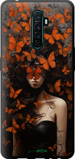 TPU чехол Девушка с оранжевыми бабочками для Oppo Reno Ace - 5941b-1964 изображение 