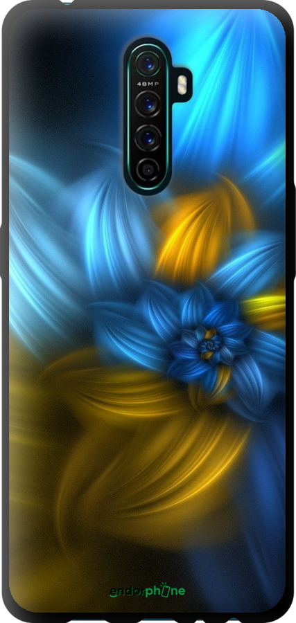 

TPU чорний чохол "Візерунок 46" для Oppo Reno Ace, Синій