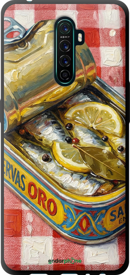 TPU чехол Vintage Sardine Tin Phone для Oppo Reno Ace - 6772b-1964 изображение 