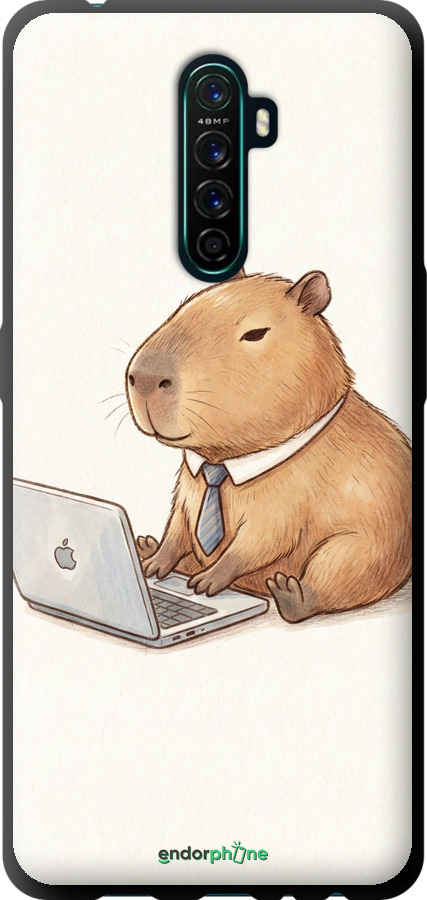TPU чехол Funny Capybara CEO Working для Oppo Reno Ace - 6777b-1964 изображение 