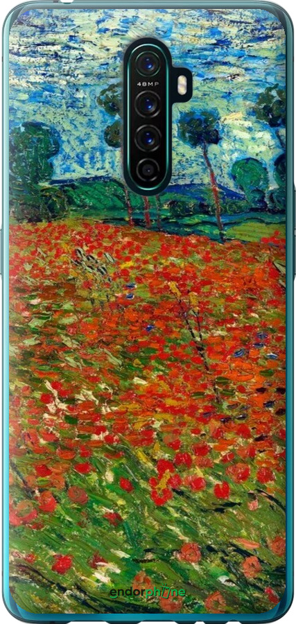 2D пластиковый чехол Винсент Ван Гог-Маковое поле для Oppo Reno Ace - 6466t-1964 изображение 