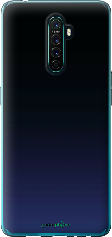 2D пластиковый чехол Градиент в тёмно - синем стиле для Oppo Reno Ace - 6542t-1964 изображение 