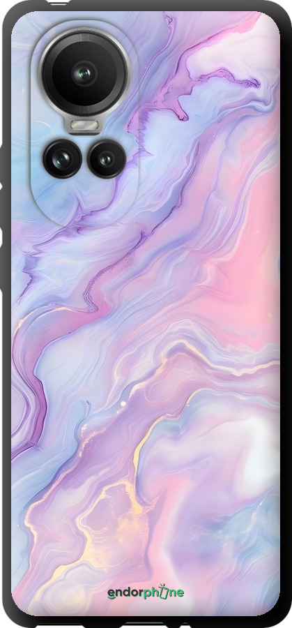 TPU чехол Нежный мрамор для Oppo Reno10 Pro - 6310b-3109 изображение 