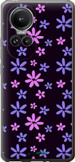 Силіконовий чехол з квітами для Oppo Reno10 Pro - 6258u-3109 изображение 
