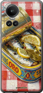 Силиконовый чехол Vintage Sardine Tin Phone для Oppo Reno10 Pro - 6772u-3109 изображение 