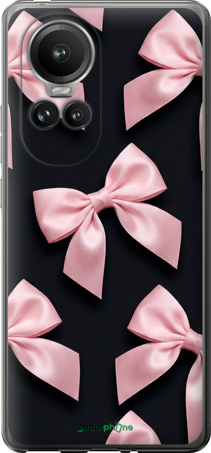 Силиконовый чехол Coquette Ribbons Dark Coquette для Oppo Reno10 Pro - 6767u-3109 изображение 