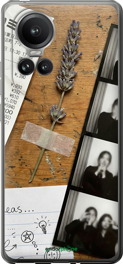 Силиконовый чехол Aesthetic Scrapbook Collage для Oppo Reno10 Pro - 6773u-3109 изображение 